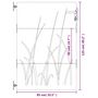 Voir la diapositive 6 : VIDAXL Portail de jardin 85x125 cm acier corten conception d'herbe