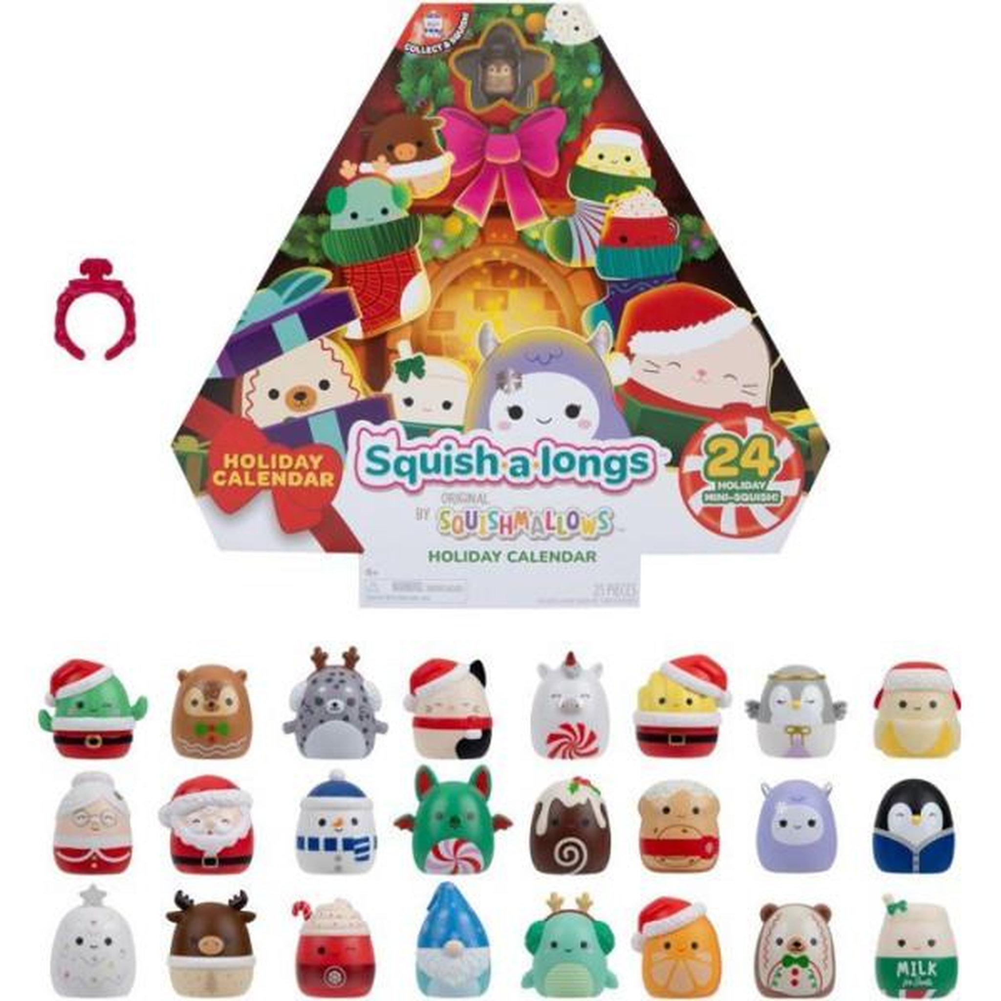 Voir la diapositive 5 : SQUISHMALLOWS Calendrier de l'avent - SQUISHMALLOWS - Squish-a-longs - 24 Mini-Squish - édition fetes