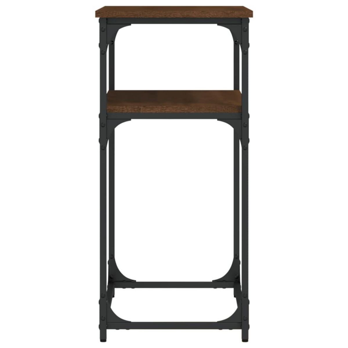 VIDAXL Table console chene marron 75x35,5x75 cm bois d'ingenierie