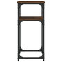 Voir la diapositive 5 : VIDAXL Table console chene marron 75x35,5x75 cm bois d'ingenierie