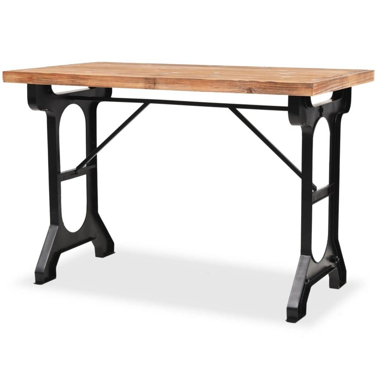 VIDAXL Table a manger dessus en bois de sapin massif 122x65x82 cm