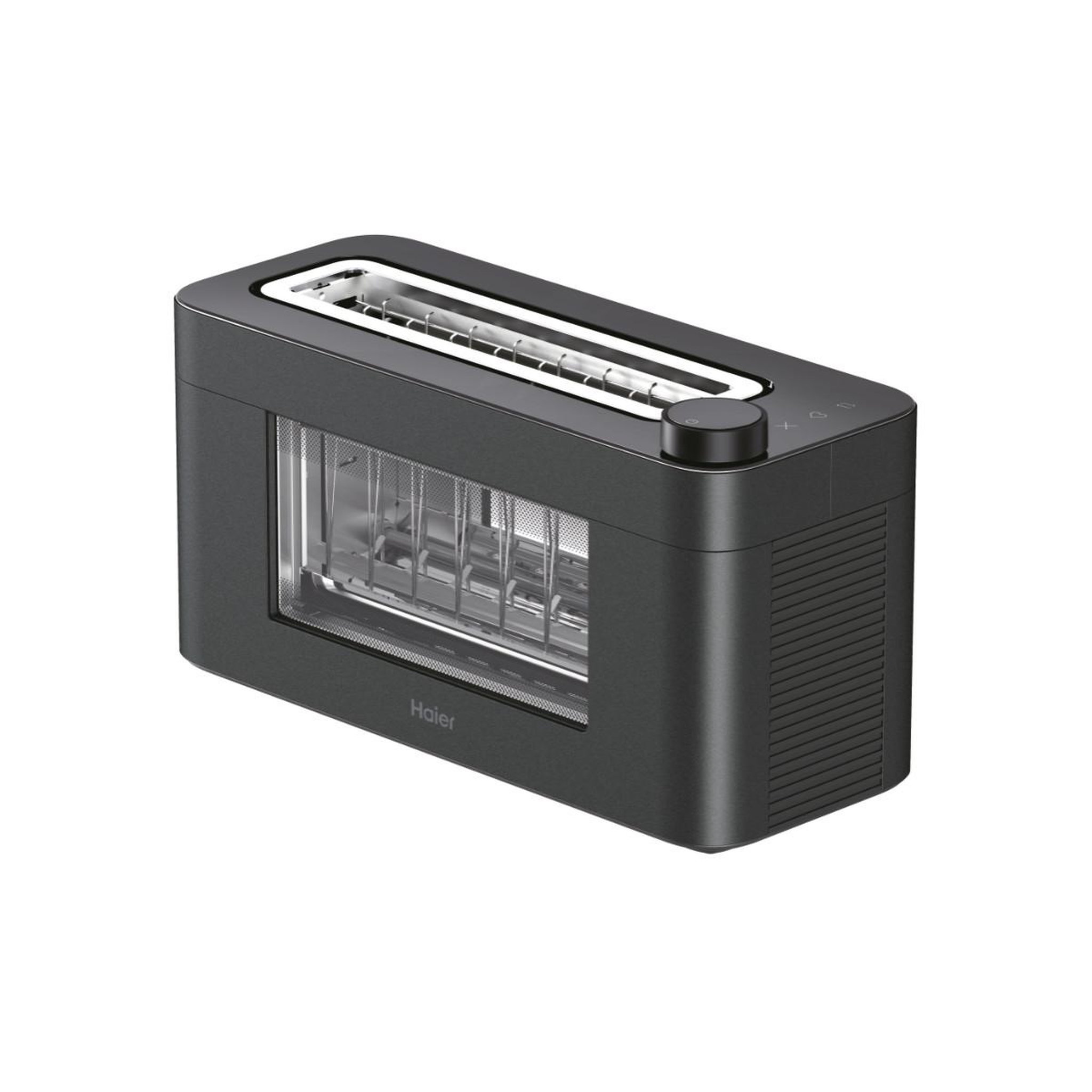 Voir la diapositive 3 : HAIER Grille-pain 2 tranches haier hto7w2 011 7 1300 w noir