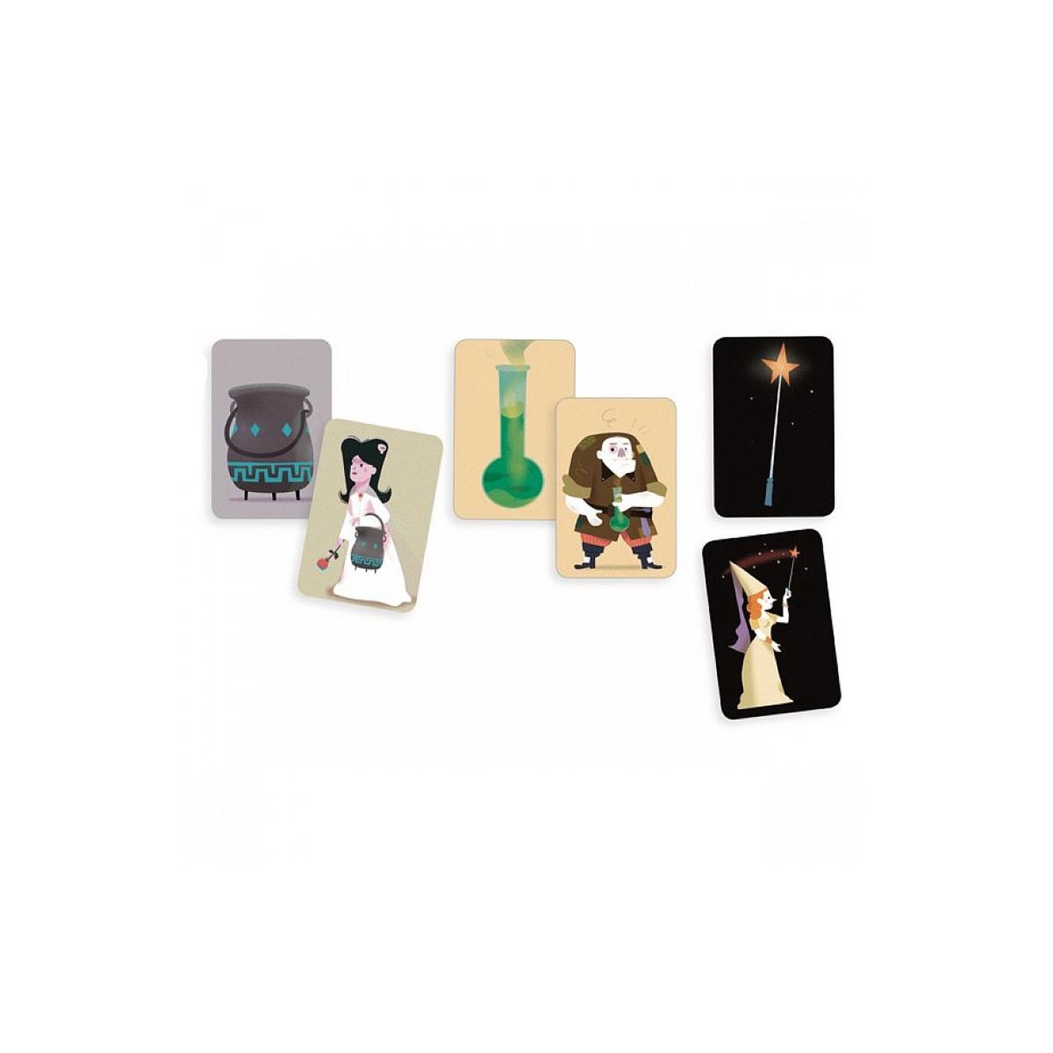 Djeco Jeu de cartes de memoire et cooperation Magic School