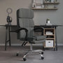 Voir la diapositive 1 : VIDAXL Fauteuil inclinable de bureau Gris fonce Tissu