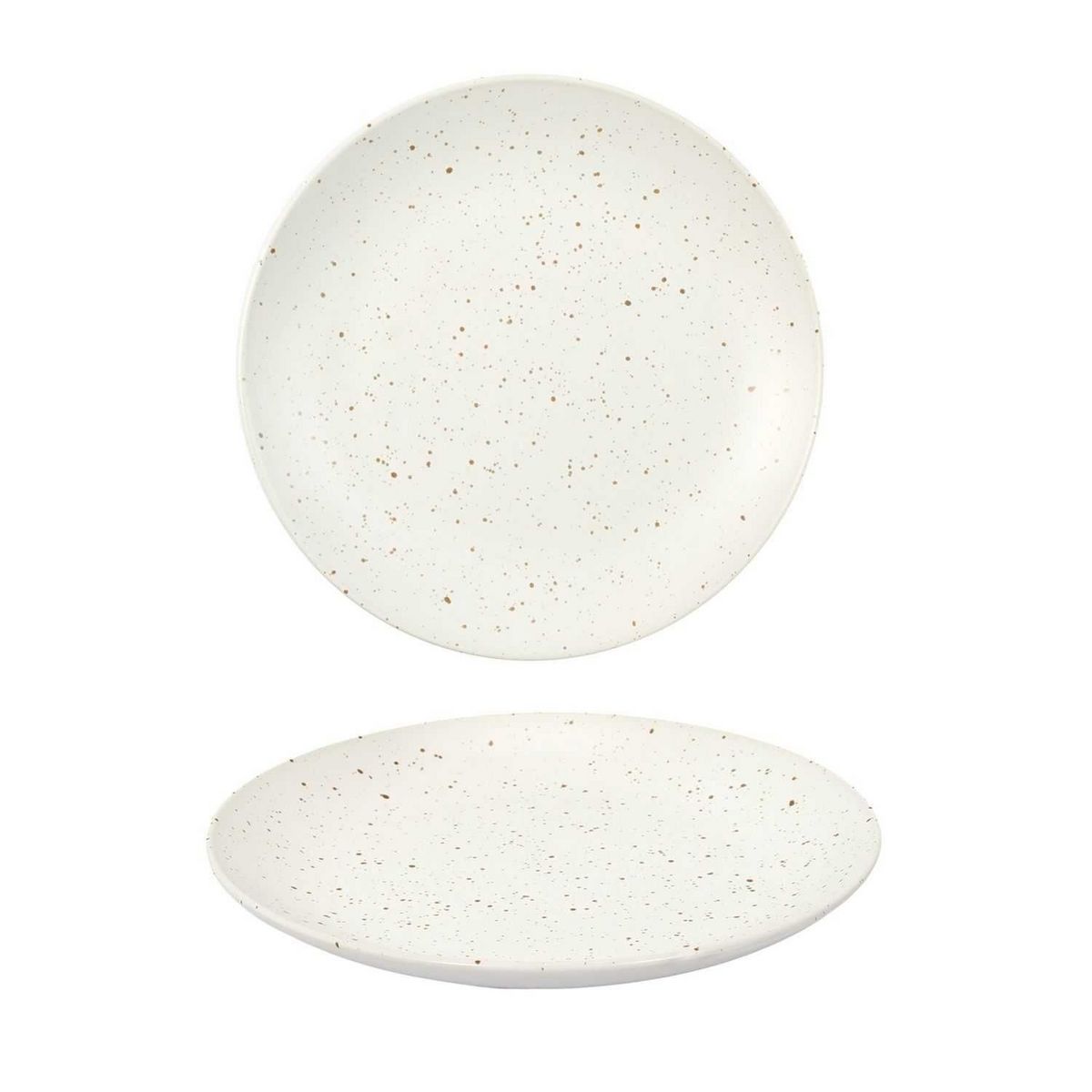 TOILINUX Lot 18 assiettes de service gamme Portofino - Blanc