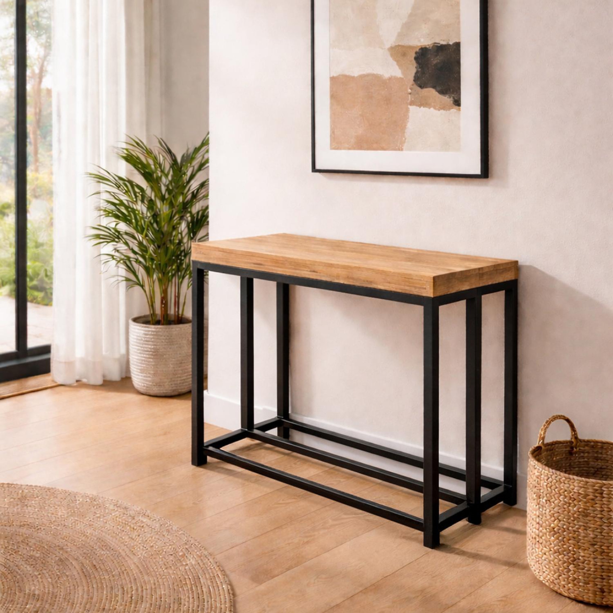 Voir la diapositive 5 : CONCEPT USINE Table extensible 10-12 personnes effet bois 300cm kama
