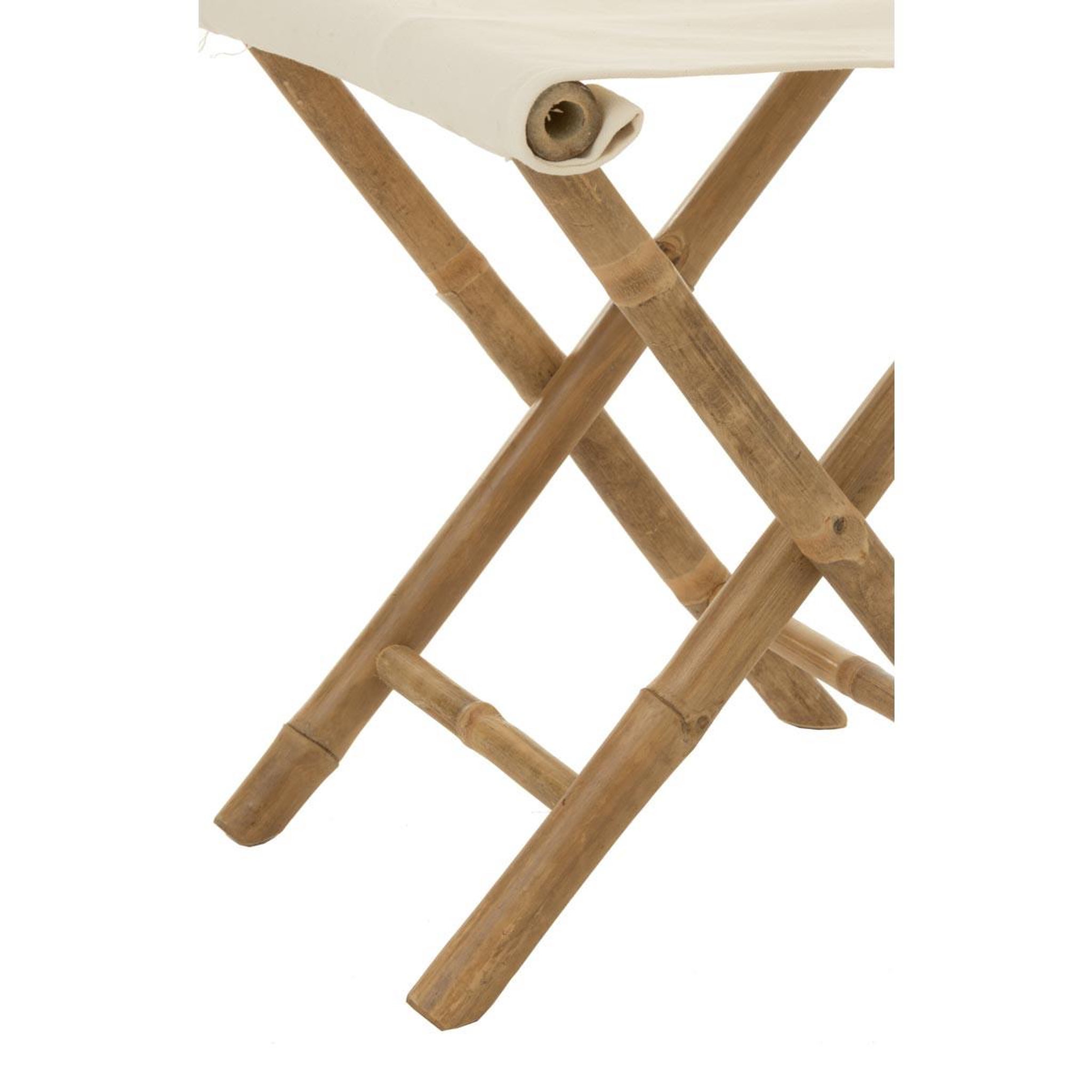 Voir la diapositive 5 : J-LINE Tabouret pliable bambou  stool  42cm naturel