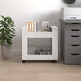 Voir la diapositive 4 : VIDAXL Chariot de bureau Blanc brillant 60x45x60 cm Bois d'ingenierie