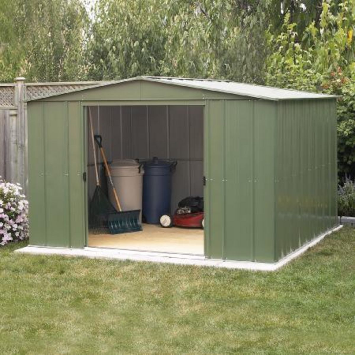 Abri de jardin acier 9 52m2