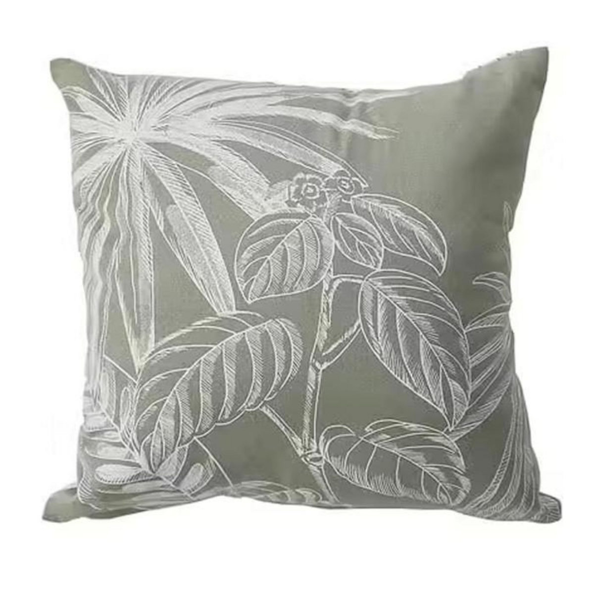 Paris Prix Coussin Déco Imprimé  Mambo  40x40cm Vert Olive
