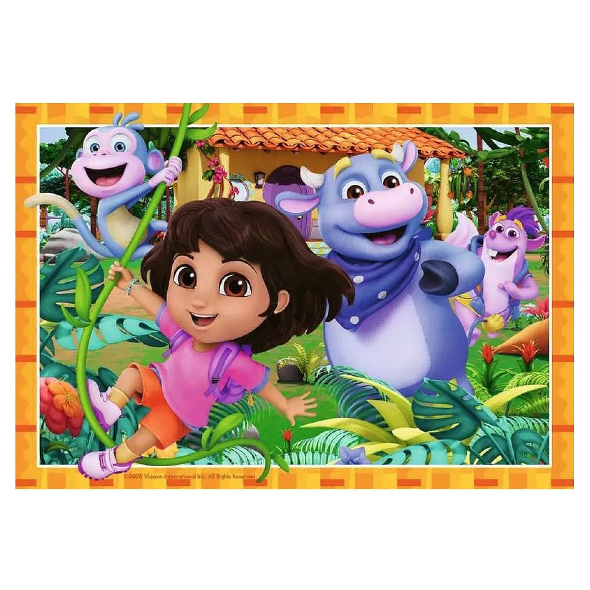 Voir la diapositive 2 : RAVENSBURGER Puzzle 2 x 12 Dora Nous Pouvons y arriver