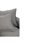 HELLIN Fauteuil de salon carré en lin gris déhoussable 1 place - GREY