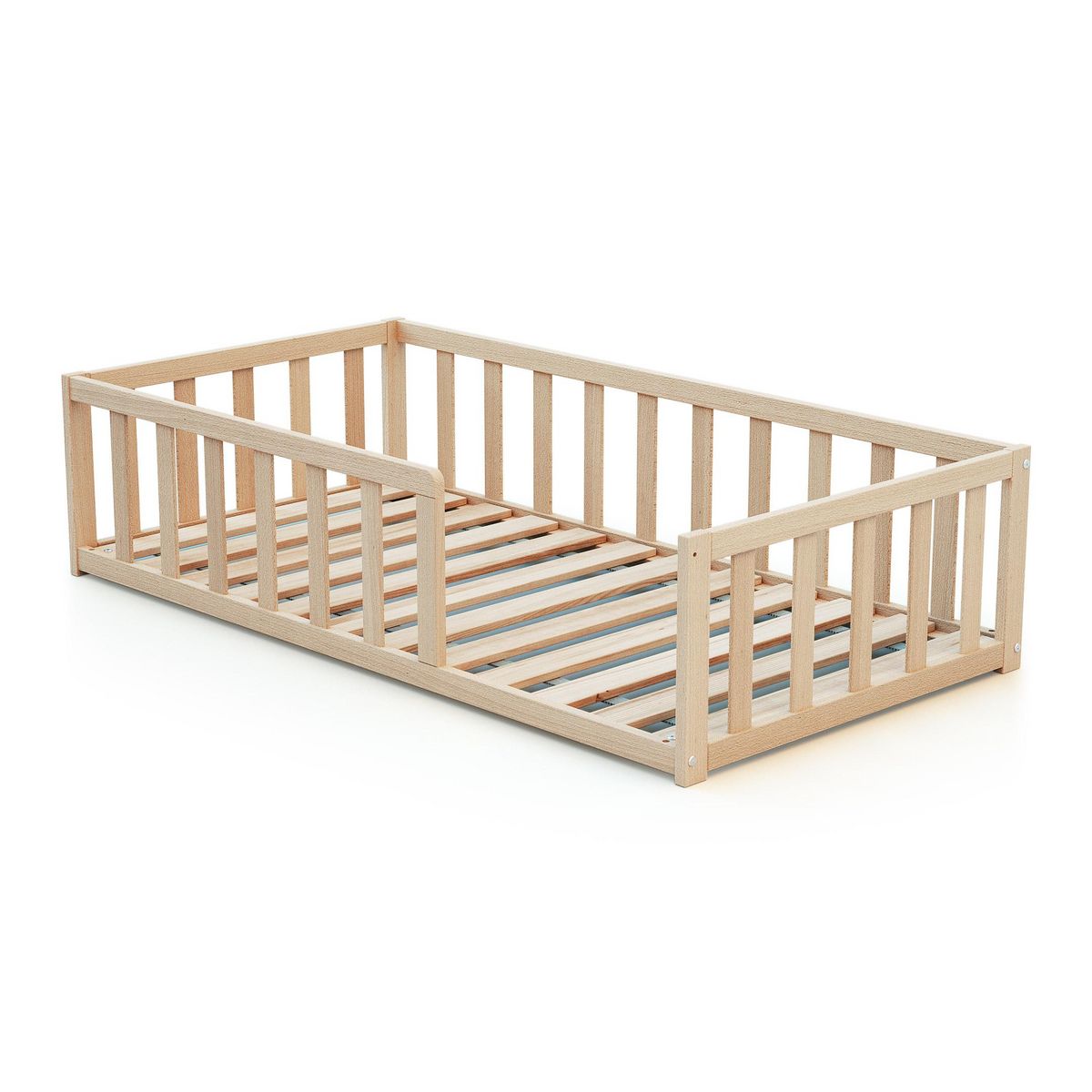 WEBABY Lit enfant au sol en bois 70 x 140 cm KAÏA