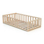 Voir la diapositive 2 : WEBABY Lit enfant au sol en bois 70 x 140 cm KAÏA