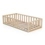 Voir la diapositive 2 : WEBABY Lit enfant au sol en bois 70 x 140 cm KAÏA