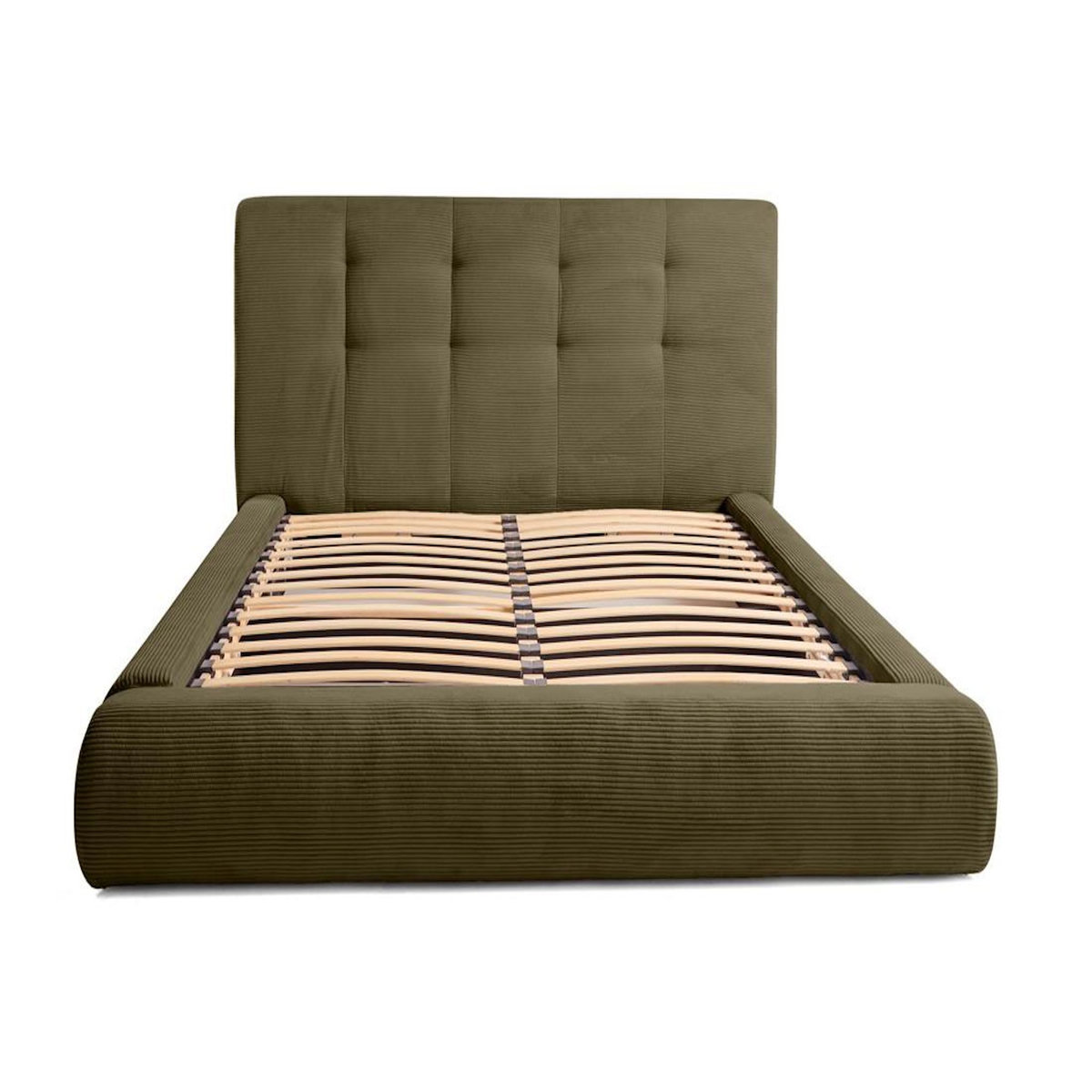 LISA DESIGN Onyx - lit coffre - 180x200 cm - en velours côtelé - sommier inclus