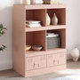 Voir la diapositive 1 : VIDAXL Buffet haut rose 67x39x95 cm acier