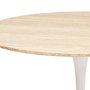 Voir la diapositive 3 : ATMOSPHERA Table à Manger Effet Travertin  Elias  102cm Naturel