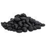 Voir la diapositive 3 : VIDAXL Galets polis 25 kg noir 2 5 cm