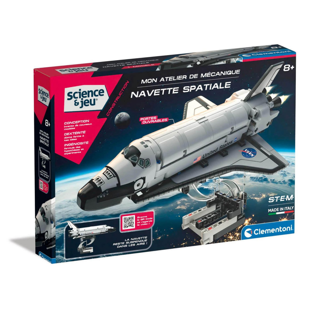 CLEMENTONI Kit science et jeu : Navette spatiale pas cher - Auchan.fr