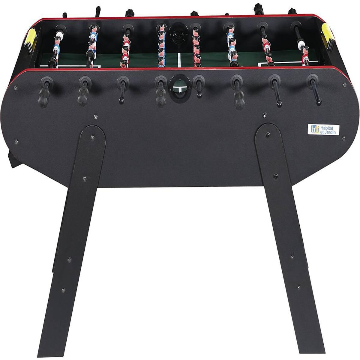 Habitat et Jardin Baby foot - 140 x 74 x 86 cm - Noir