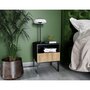 Voir la diapositive 2 : BEST MOBILIER Felicia - table de chevet - effet bois et noir - 40 cm