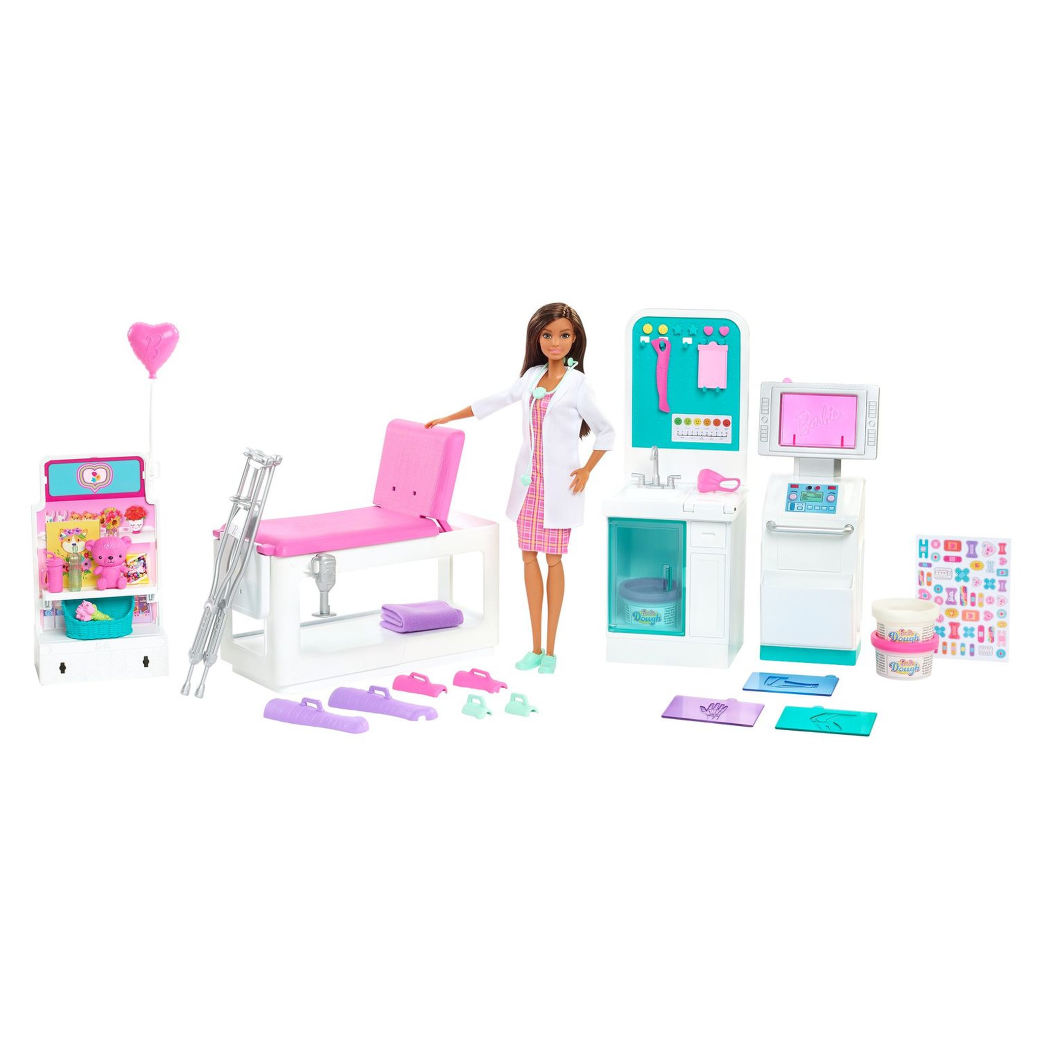 Voir la diapositive 1 : BARBIE  Coffret clinique de Barbie + poupée Barbie