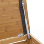 Voir la diapositive 4 : FIVE Banc & Coffre de Rangement  Bambou  35L Naturel