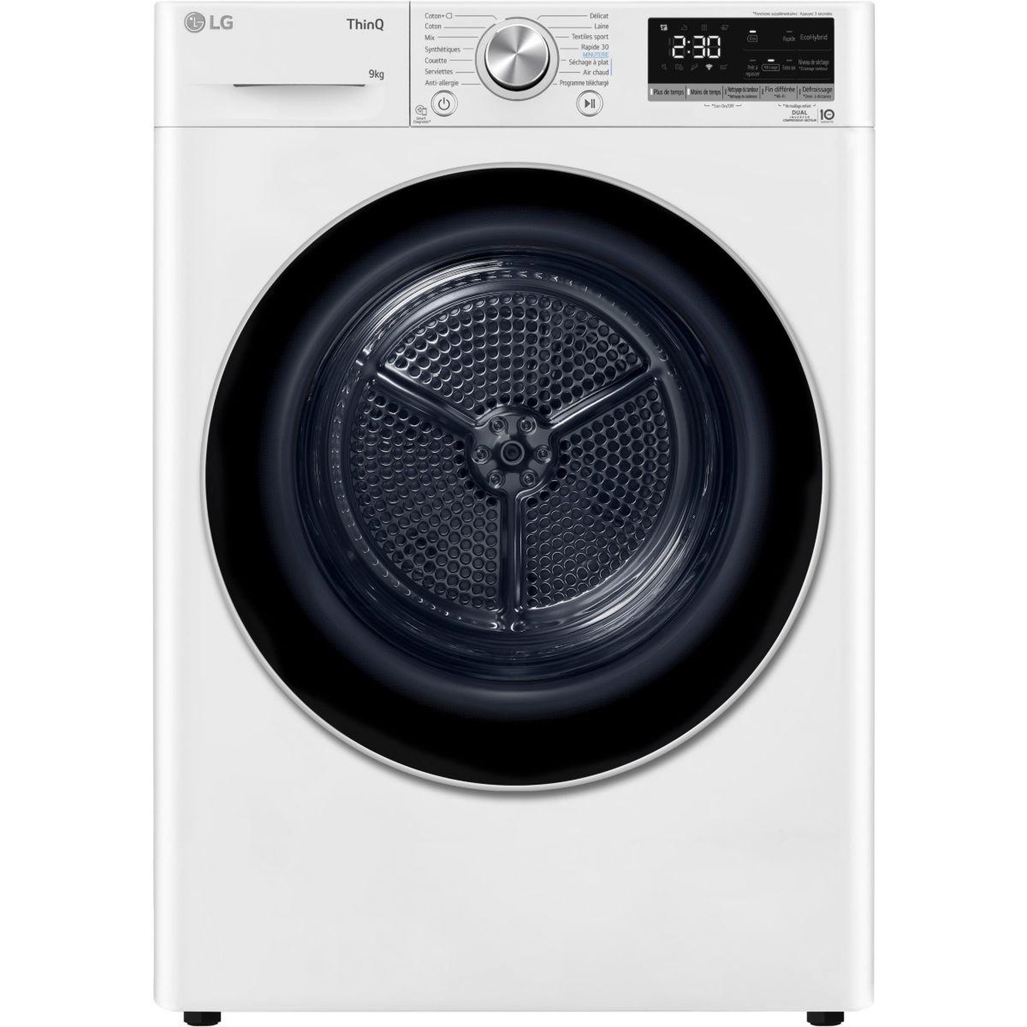 LG Sèche linge pompe à chaleur rh9v51wh