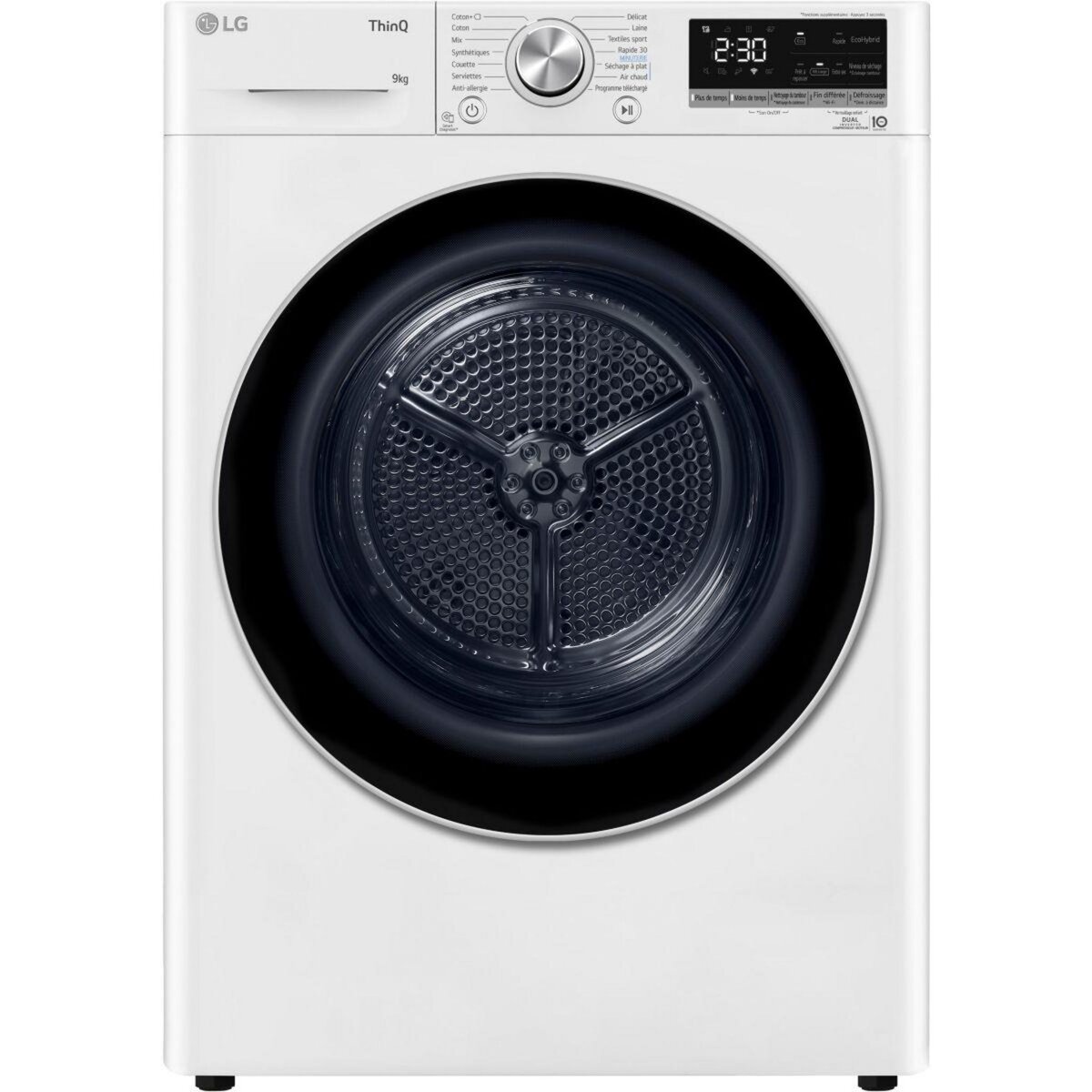 LG Sèche linge pompe à chaleur RH9V51WH