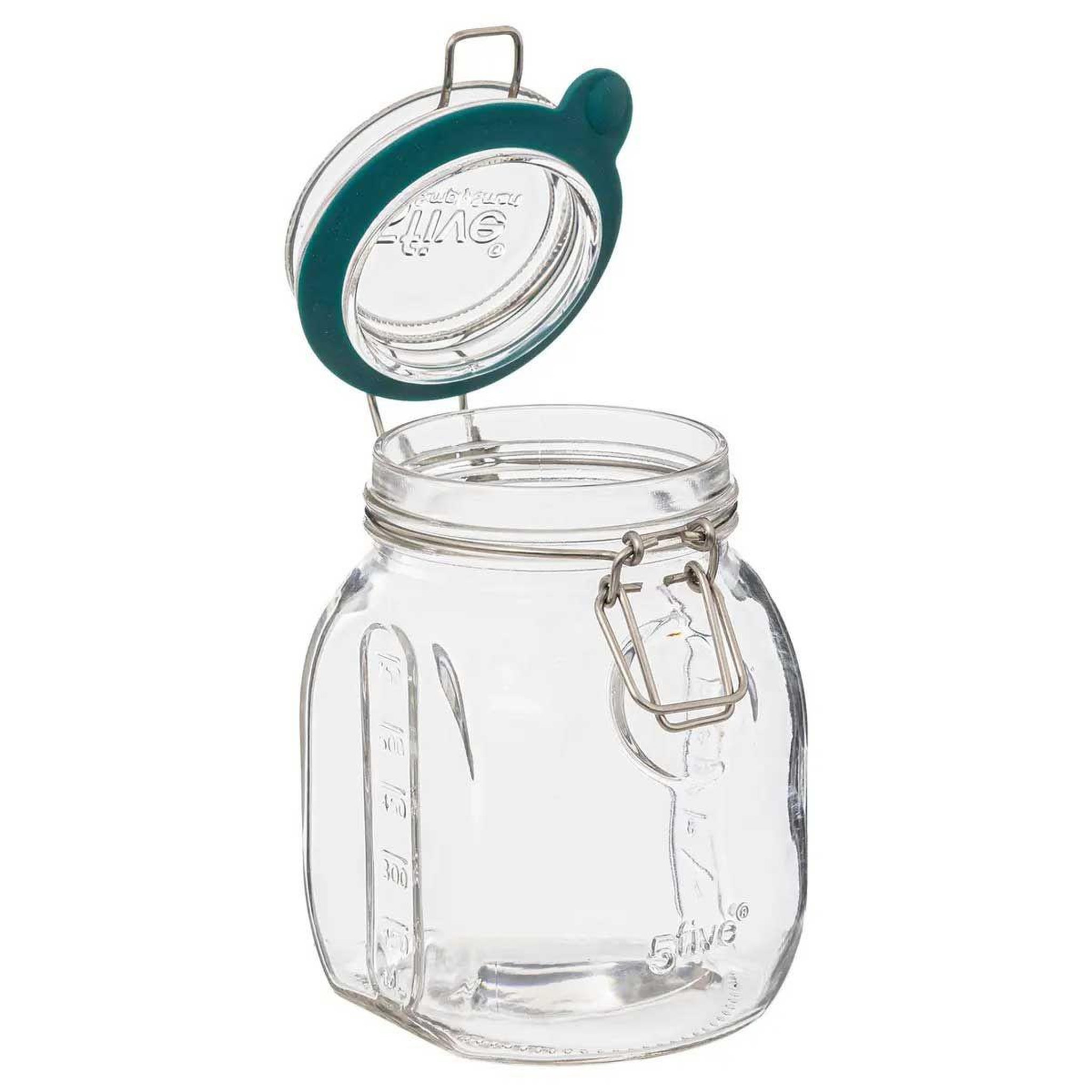 Voir la diapositive 2 : FIVE Bocal en verre gradué  jarro  750ml transparent