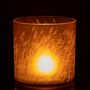 Voir la diapositive 3 : Paris Prix Photophore en Verre Design  Herbe  15cm Beige