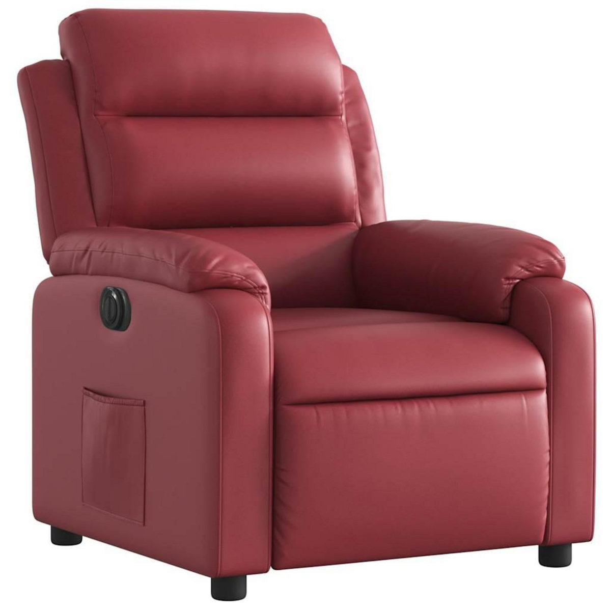 VIDAXL Fauteuil inclinable electrique Rouge bordeaux Similicuir