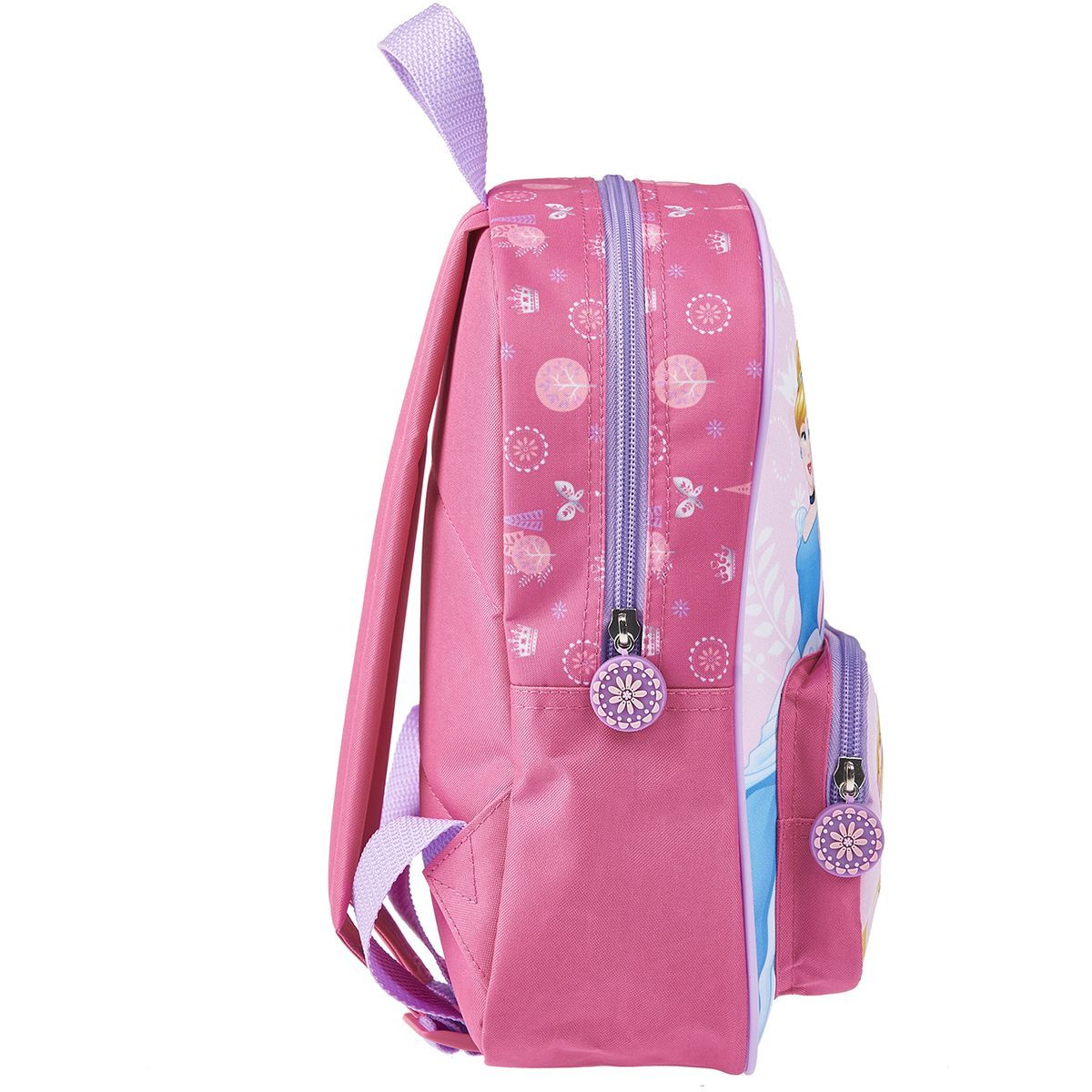 DISNEY Sac maternelle rose avec pochette avant Princesses Disney