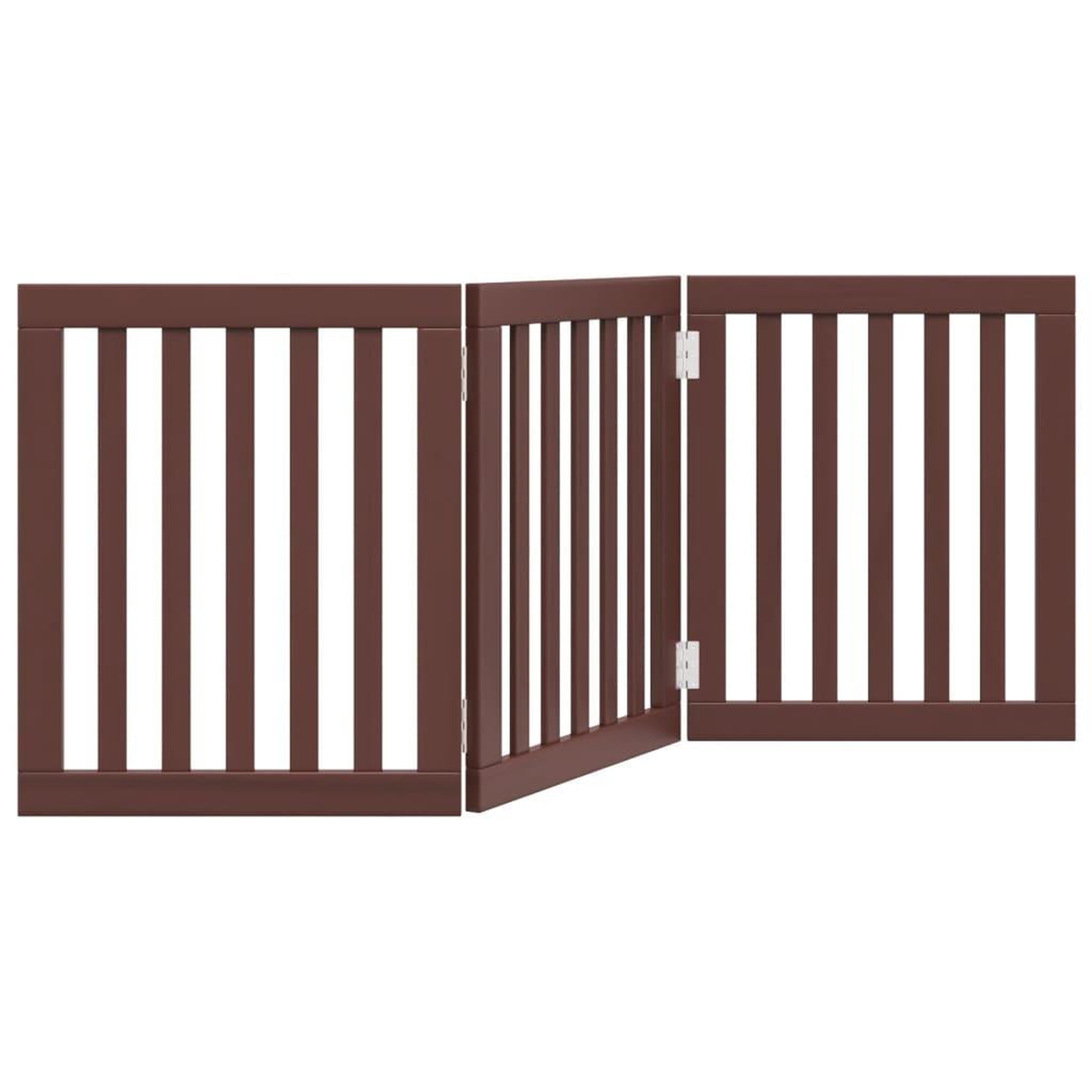 Voir la diapositive 2 : VIDAXL Barriere pour chien pliable 3 panneaux 150 cm bois de peuplier