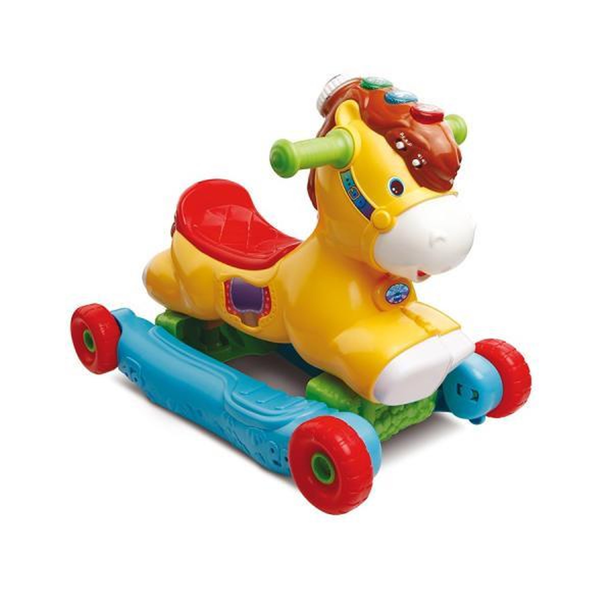 VTECH BABY Porteur Trotteur  a Bascule P'tit Galop, Mon Poney Basculo 2en1 - VTECH BABY - Parlant et Lumineux - Multicolore