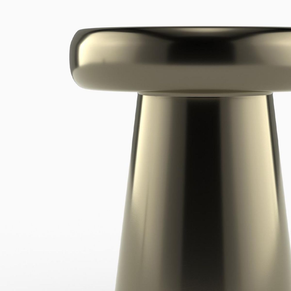 Rendez vous déco Table d'appoint ronde en métal doré D40 cm - Anouk