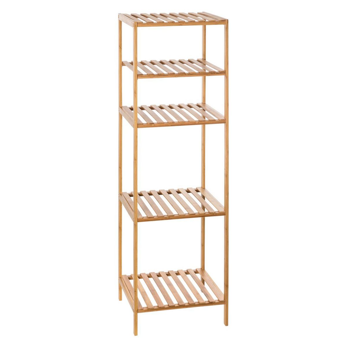 ATMOSPHERA Etagère salle de bain ajustable en bambou - 35 x H. 111,5 cm - Marron