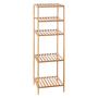 Voir la diapositive 2 : ATMOSPHERA Etagère salle de bain ajustable en bambou - 35 x H. 111,5 cm - Marron
