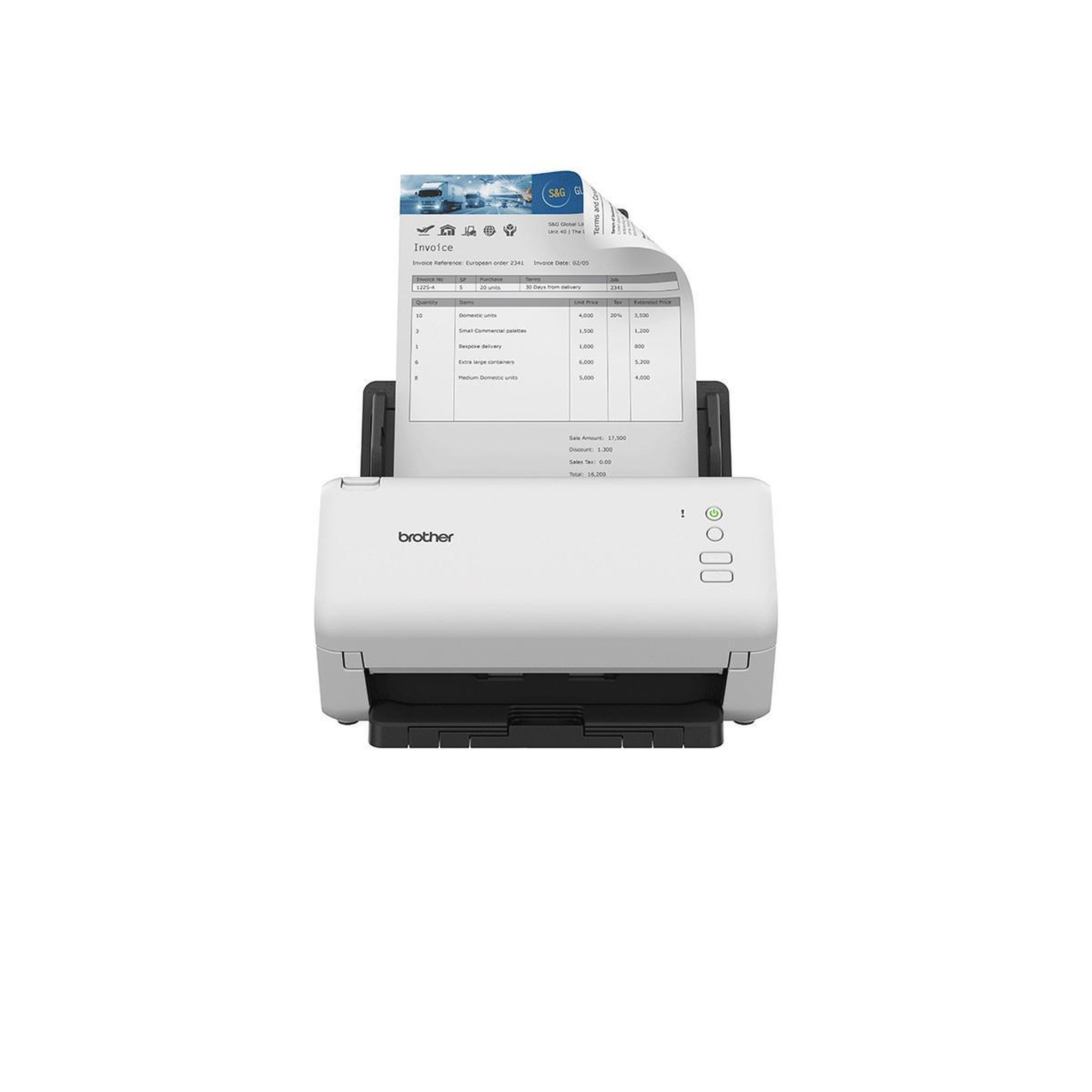 Brother Brother ADS-4100 scanner Scanner ADF 600 x 600 DPI A4 Noir, Blanc