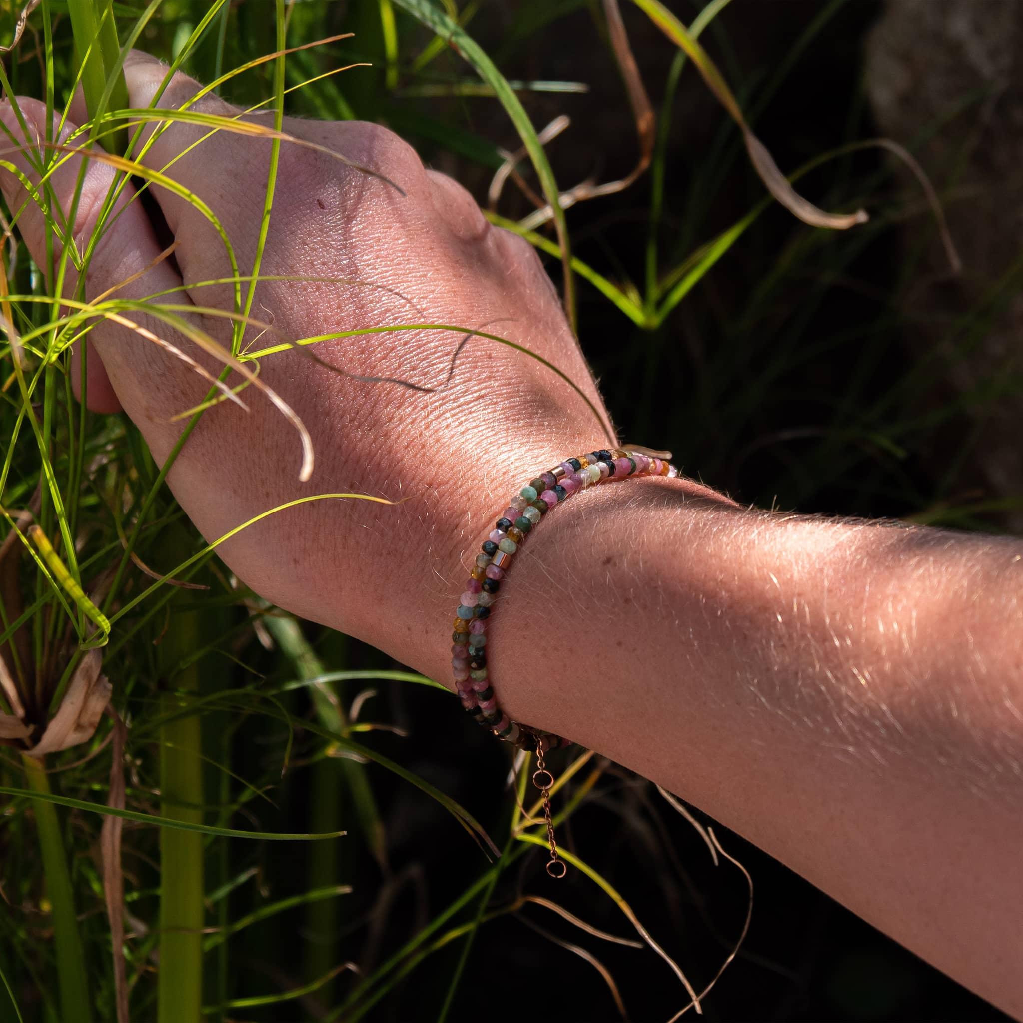 Voir la diapositive 6 : SLOYA Bracelet Lumia en pierres Tourmaline