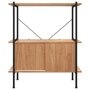 Voir la diapositive 4 : VIDAXL Etagere a 3 niveaux armoire 80x40x92 cm Acier bois d'ingenierie