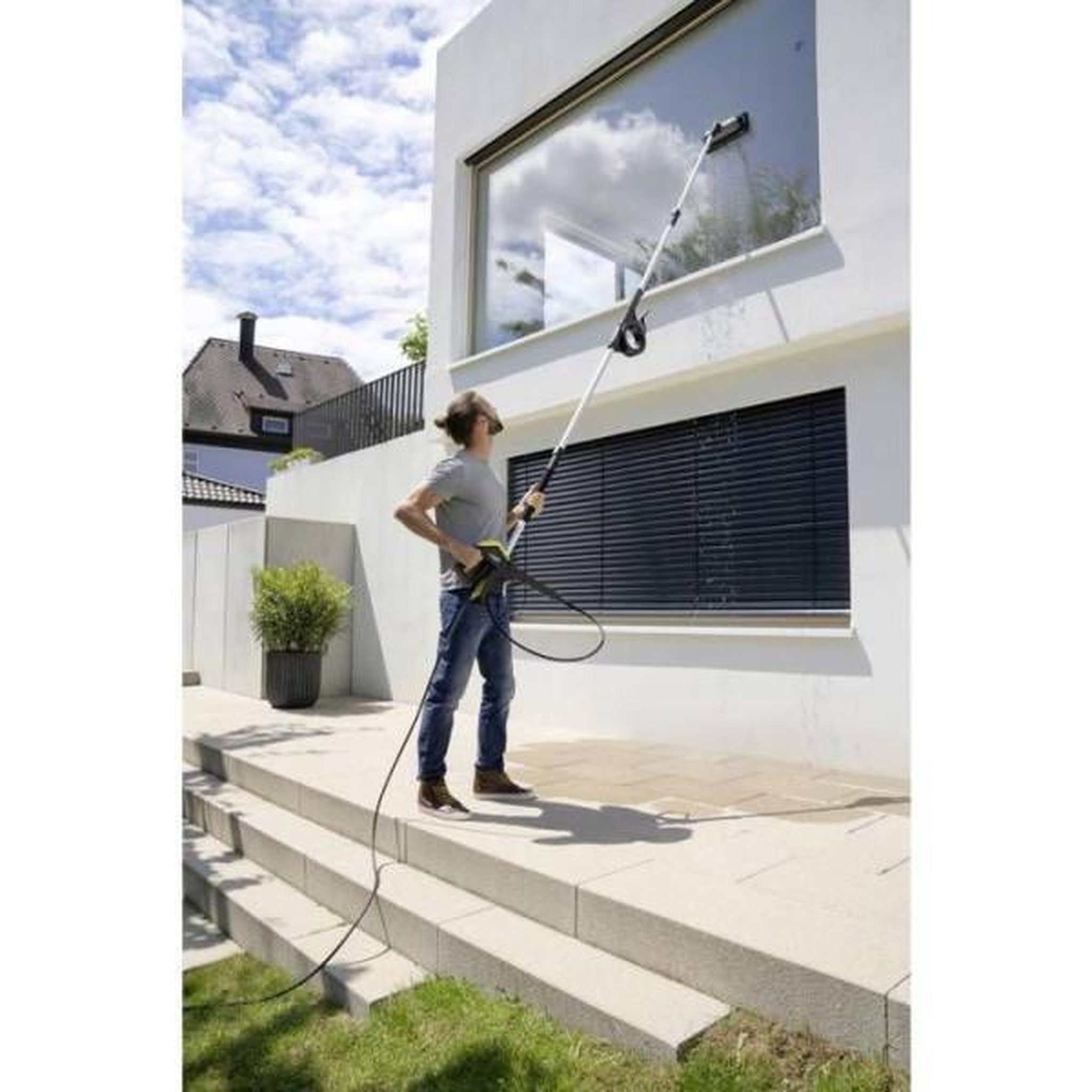 Voir la diapositive 3 : KARCHER Lance télescopique haute pression tla 4 karcher + accessoire spécial vitres et façades