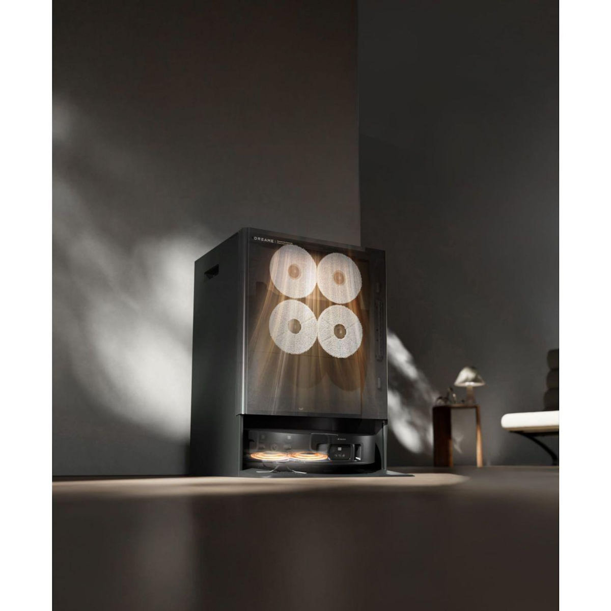 DREAME Robot Aspirateur Laveur MatriX10 Ultra noir avec serpillères auto-interchangeables