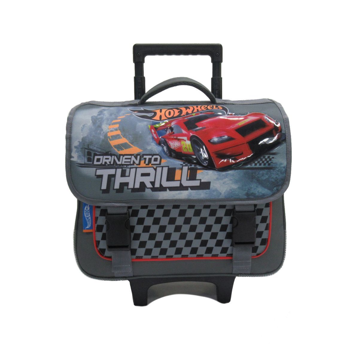 HOT WHEELS Cartable à roulettes gris