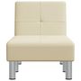 Voir la diapositive 4 : VIDAXL Chaise longue creme similicuir