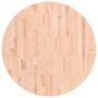 Voir la diapositive 2 : VIDAXL Dessus de table Ø80x1,5 cm rond bois massif de hetre