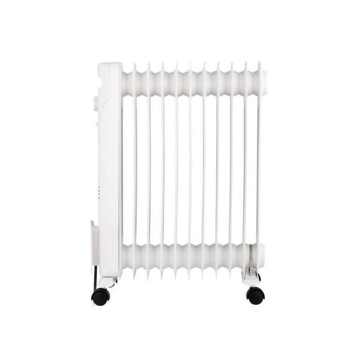 OCEANIC Radiateur électrique bain d'huile 2500W OCEANIC - 3 puissances - 11 éléments - Blanc - Mobile