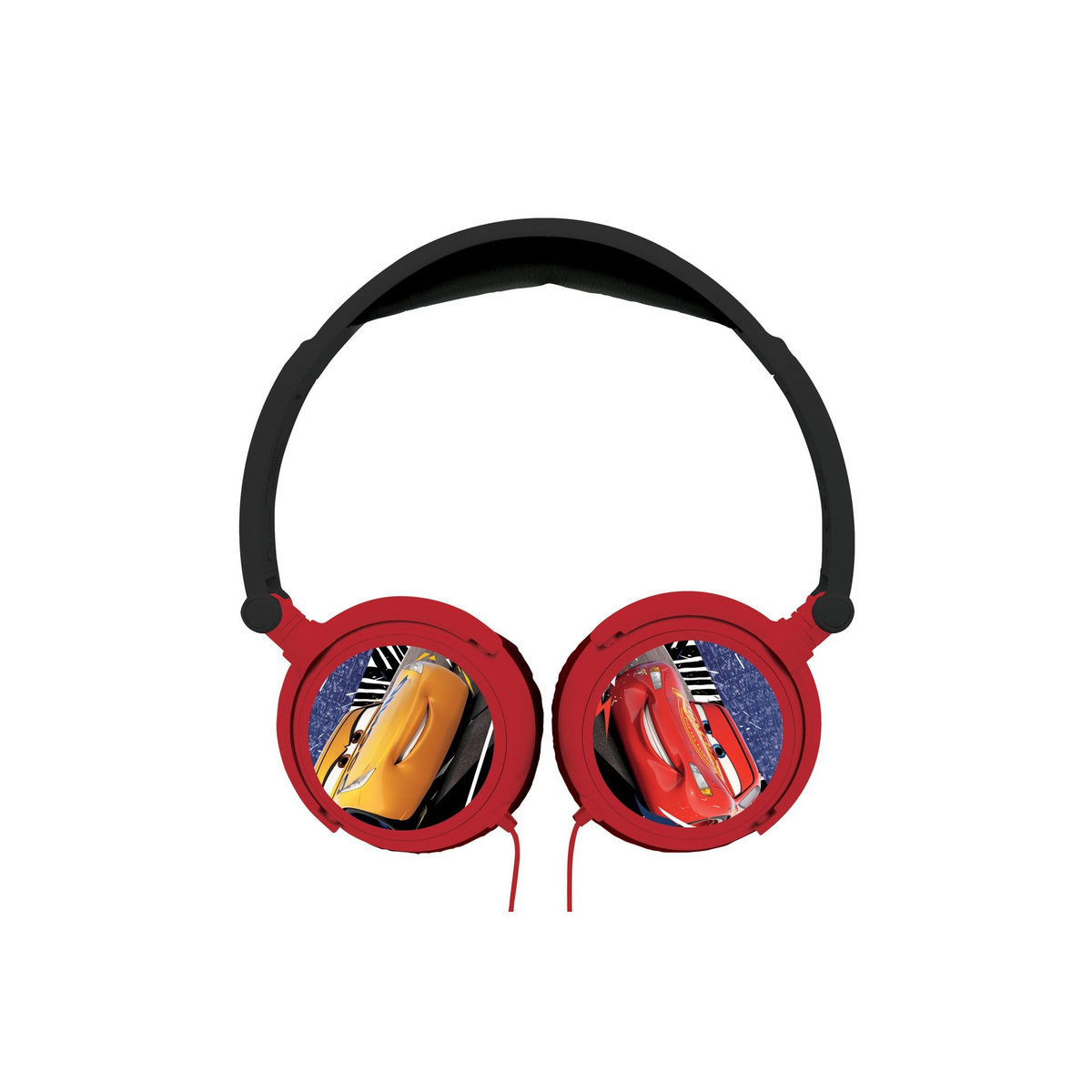 Lexibook Casque stéréo filaire pliable avec limitation de volume d'écoute Disney Cars