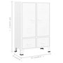 Voir la diapositive 6 : VIDAXL Garde-robe industrielle Blanc 67x35x107 cm Acier
